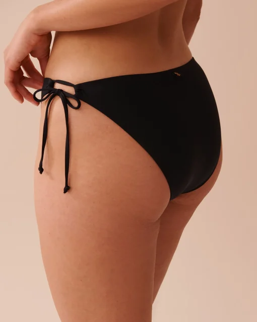 la Vie en Rose Always So Chic|Black Swimwear>Side Tie Brazilian Bikini Bottom Black