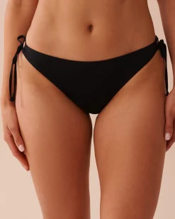 la Vie en Rose Always So Chic|Black Swimwear></noscript>Side Tie Brazilian Bikini Bottom Black