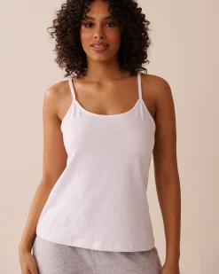 la Vie en Rose Cotton Pajamas|Tops>Coton Cami White