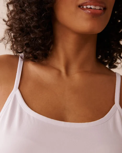 la Vie en Rose Cotton Pajamas|Tops>Coton Cami White