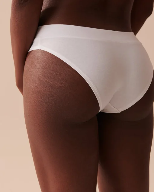 la Vie en Rose Cotton Panties|Bikini>Cotton Bikini Panty White
