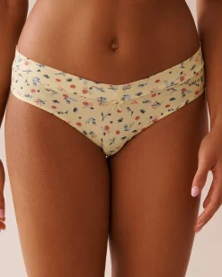 la Vie en Rose Cotton Panties|Bikini>Cotton Bikini Panty Spring Bouquet