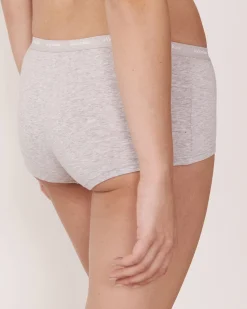 la Vie en Rose Cotton Panties|Boyshort>Cotton Boyleg Panty Grey