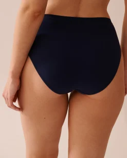 la Vie en Rose Cotton Panties|High Waist>Cotton High Waist Bikini Panty Navy Blue