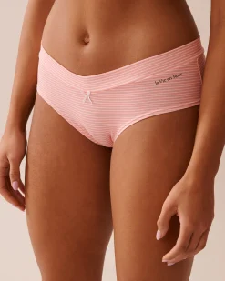 la Vie en Rose Cotton Panties|Hiphugger>Cotton Hiphugger Panty Peachy Stripes