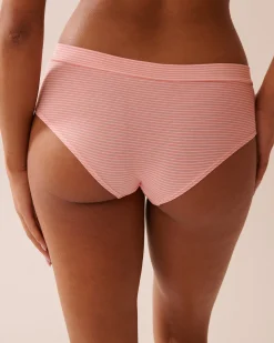 la Vie en Rose Cotton Panties|Hiphugger>Cotton Hiphugger Panty Peachy Stripes