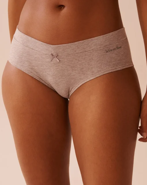 la Vie en Rose Cotton Panties|Hiphugger>Cotton Hiphugger Panty Light Brown