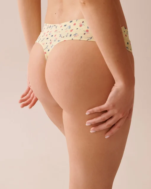 la Vie en Rose Cotton Panties|Thong>Cotton Thong Panty Spring Bouquet