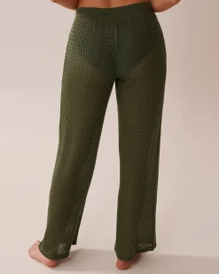 la Vie en Rose Texture Play|On Neutral Ground></noscript>Crochet Pants Olive Green