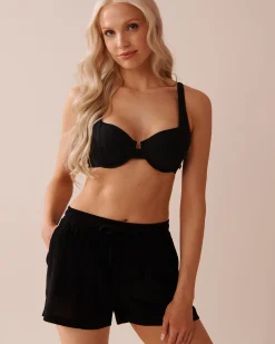 la Vie en Rose Always So Chic|Black Swimwear>Gauze Shorts Black