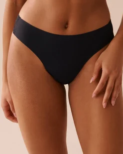 la Vie en Rose Period Panties|Thong>Light Absorbency Lace Detail Thong Period Panty Black
