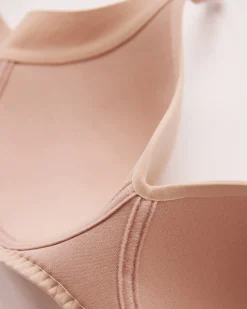 la Vie en Rose T-shirt Bras|Sleek Back></noscript>Lightly Lined Wireless Sleek Back Bra Latte