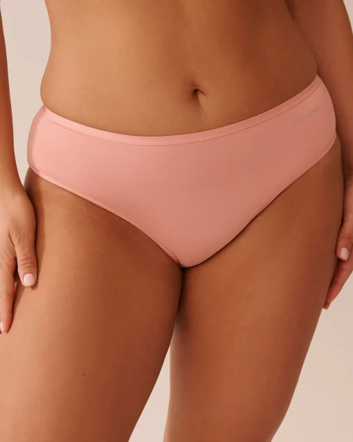 la Vie en Rose Bikini>Microfiber Sleek Back Bikini Panty Salmon Pink