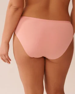 la Vie en Rose Bikini></noscript>Microfiber Sleek Back Bikini Panty Salmon Pink