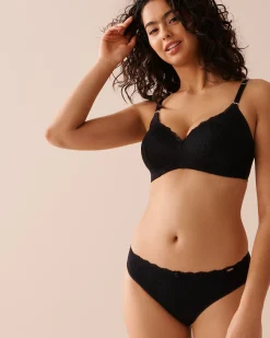 la Vie en Rose Bikini></noscript>Microfiber Sleek Back Bikini Panty Black