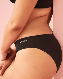 la Vie en Rose Bikini>Microfiber Sleek Back Bikini Panty Black