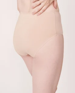 la Vie en Rose High Waist|Bikini>Microfiber Sleek Back High Waist Bikini Panty Latte