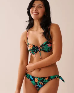 la Vie en Rose Tops></noscript>Plunge Bikini Top Midnight Tropics
