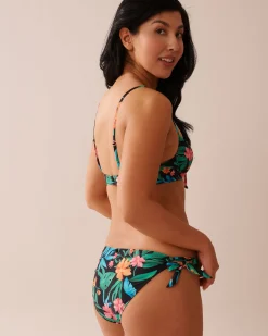 la Vie en Rose Tops></noscript>Plunge Bikini Top Midnight Tropics