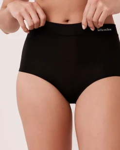 la Vie en Rose Panty Packs|High Waist></noscript>5-Pack Modal High Waist Hiphugger Panty Black/Shadow Grey