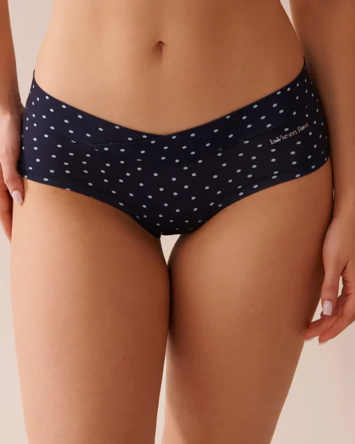 la Vie en Rose Hiphugger>Perfect Fit Hiphugger Panty Navy Blue/Polka Dot