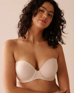 la Vie en Rose Summer Bras|Push-up>Push-up Strapless Demi Bra Champagne