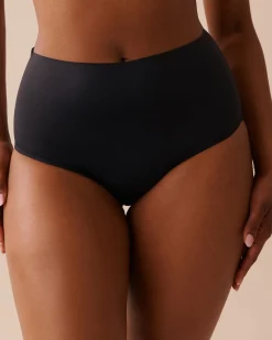 la Vie en Rose Period Panties|High Waist>Regular Absorbency High Waist Bikini Period Panty Black