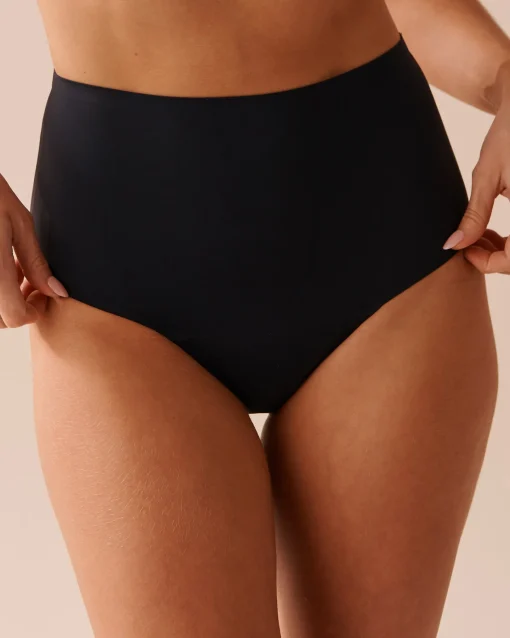 la Vie en Rose Period Panties|High Waist>Regular Absorbency High Waist Bikini Period Panty Black