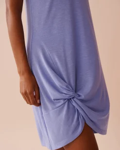 la Vie en Rose A Splashing Escape|Beachwear></noscript>Twisted Slub Dress Periwinkle